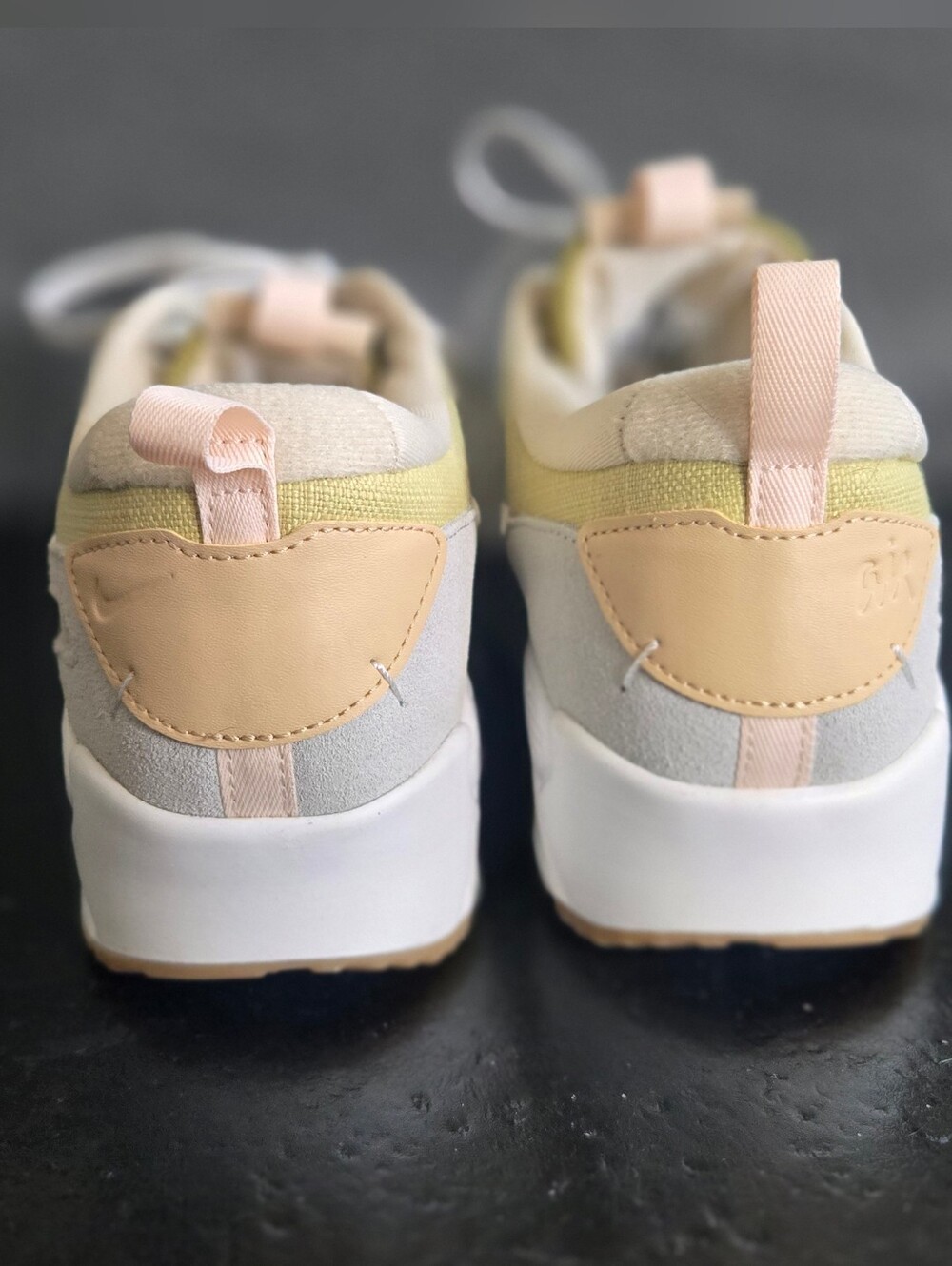 Nike Women's Air Max Sneakers in Yellow, Cream, and White - Picture 5 of 8